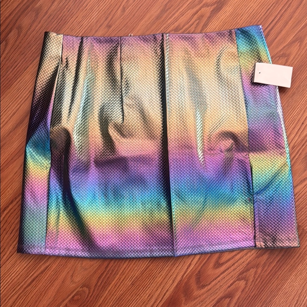 Holographic Rainbow Skirt